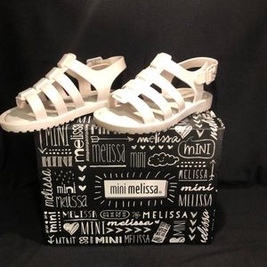 Mini Melissa Mini Fox Sandals white size 7